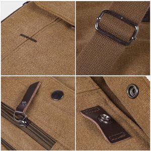 Sac messager en nylon pour homme, personnalisé en usine BSCI, petit sac à bandoulière décontracté, sac de poitrine, sac de voyage avec plusieurs poches. - Product Image 5