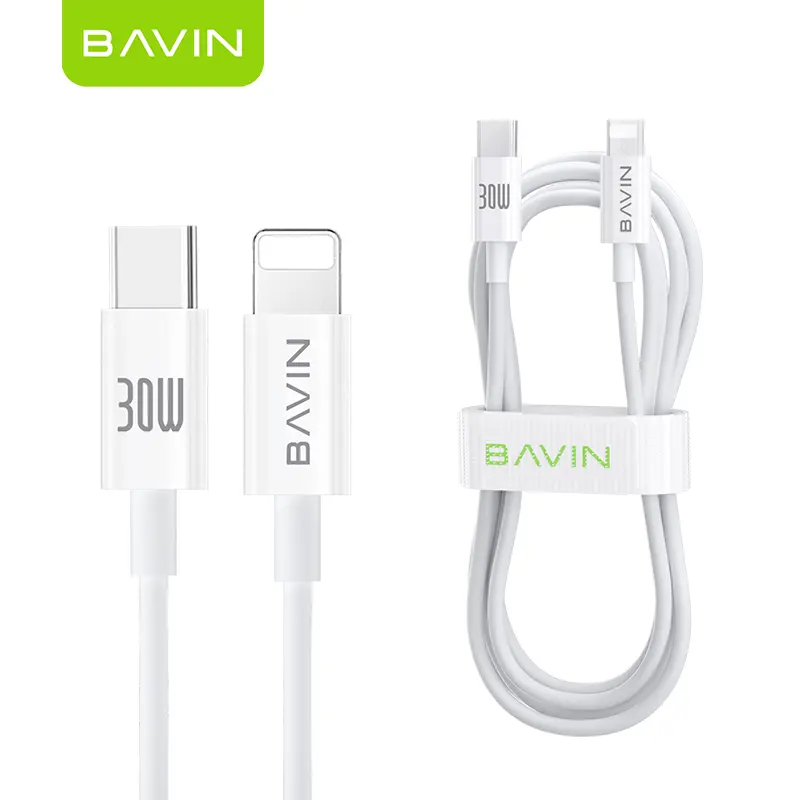 BAVIN CB274 30W PD Fast Charging Transfering Lightnings USB-C Usb Cell Mobile Phone IOS Power Data Cable