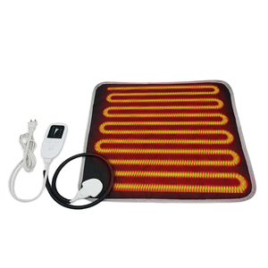 Elektrisch beheizte, einfarbige Thermomatte für Hunde & Katzen, moderner Stil, wasserdichtes PU-Material, quadratische Form, Haustierbett-Wärmer - Product Image 1