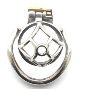 Neue kurze männliche Keuschheit Gerät Penis Ring <span class=keywords><strong>Cock</strong></span> Lock BONDAGE Hülle Freeze Delay Ejakulation BDSM Fetisch für den Menschen - Product Image 3