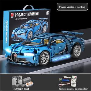 Set di Blocchi da Costruzione Supercar <span class=keywords><strong>1</strong></span>:14, Kit Modello di Auto Sportiva di Lusso Fai-da-Te per Adolescenti, Blocchi da Costruzione Cyberpunk Telecomandati - Product Image 6