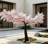 Guirlande de glycine blanche artificielle pour décoration de mariage en gros, fleurs de cerisier suspendues au plafond