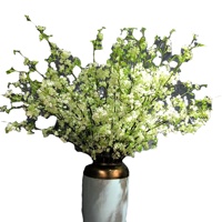 Branches de saule artificielles faites à la main OEM, tiges florales réalistes en tissu plastique souple, décoration moderne pour mariage et maison