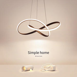 Europe du Nord Moderne Dimmable Simple Anneau Forme <span class=keywords><strong>Lustre</strong></span> Éclairage À La Maison Café couleur Led <span class=keywords><strong>Lustre</strong></span> <span class=keywords><strong>Lustre</strong></span> Décoratif - Product Image 3