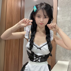 Sexy lingerie, sweet and cute maid set, backless nightgown that makes small breasts look bigger, maid uniform. - Product Image 4