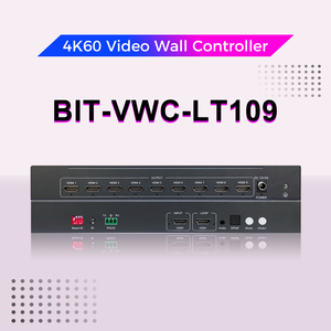 Contrôleur de mur vidéo 4K60 à 9 canaux avec sortie 2K60, prend en charge les modes de fusion 3x3, 2x2, 1x9, 2x4, certifié CE FCC - Product Image 2