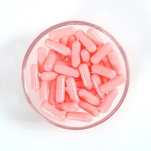 Roze Kleine Lege Gelatinecapsule Schalen Licht Verteerbare Halal Certificering Maat 0 1 2 3 4 Lege Pillencapsules