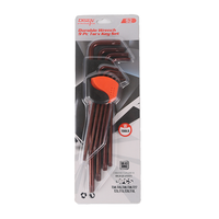 DISEN 9Pcs Ktn3400 Kunci Allen Multifungsi Set Kunci Pas Lengan Panjang Baja Chrome Vanadium Kelas Industri 1/2 Tip