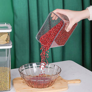 <span class=keywords><strong>PET</strong></span> cozinha plástico grão armazenamento jar recipientes recipiente de alimentos com refrigerador hermético armazenamento caixa armazenamento - Product Image 6