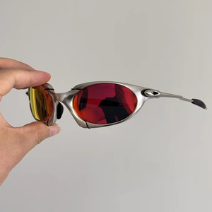 Styles futuristes Protection Uv400 Monture en alliage de zinc Hommes Femmes Enveloppant Sports de plein air Cyclisme Lunettes de soleil Lunettes de soleil Romeo - Product Image 4