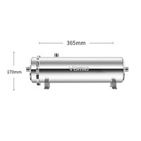 Ioniseur d'eau pour toute la maison Vamia HM-100, purificateur d'eau 1000L/h, grand débit, sans électricité, système d'ultrafiltration en acier inoxydable 304