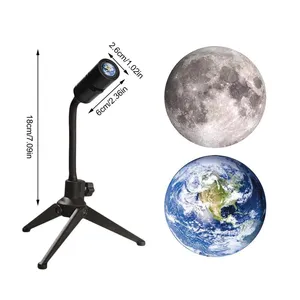 달 지구 행성 프로젝션 램프 침실 테이블 소녀 크리 에이 티브 midautumn 사진 분위기 어린이 밤 Led 빛
