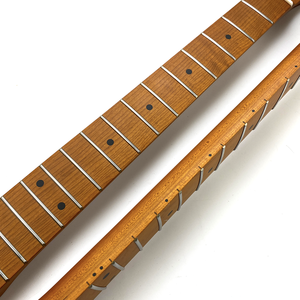 Toptan 9.5 İnç Yarıçaplı Saten Kaplama 22 Perdeli Kavrulmuş Akçaağaç TL Elektro Gitar Sapı, Gitar Parçaları için Akçaağaç Klavyeli - Product Image 2