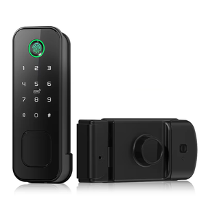 वाटरप्रूफ ip66 आउटडोर गेट लॉक कीपैड फिंगरप्रिंट कीलेस ट्यूया टलॉक ऐप डिजिटल स्मार्ट डोर रिम लॉक - Product Image 1