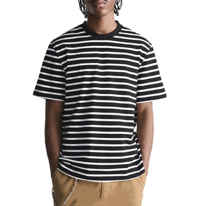 ยูนิฟอร์มคอกลมแขนสั้น250g ระบายอากาศได้ดีสำหรับการเดินทางแบบวินเทจเปิดไหล่ตกผ้าฝ้าย100% - Product Image 3