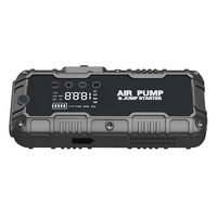 Alimentation d'urgence LS29B pour voitures essence et diesel 12V, capacité 6000mAh-16000mAh, démarreur de moteur, compresseur d'air, batterie externe