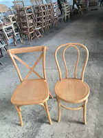 Chaise en résine PP avec dossier en bois courbé, empilable, pour extérieur, usage commercial ou banquet, KD (assemblage facile) ou monobloc