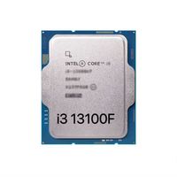 Prosesor CPU Desktop 4-Core I3 13100f 4.5GHz 10nm 8 Thread Paket Tray Baru LGA 1700 CPU Desktop