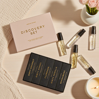 Caja de Regalo Personalizada con Logotipo Estampado para Set de Aceites Esenciales Roll-On de 2ml, 3ml y 5ml, Caja para Botellas Roll-On, Mini Set de Muestras de Perfume, Caja de Empaque