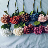 Groothandel Kunstmatige Bloemen met Gebrande Randen van Gemengde Stoffen voor Decoratie