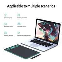 Tablet Gambar Grafis 10x6 Inci dengan 8192 Tingkat Tekanan dan 10 Tombol Kustom untuk Seni Digital