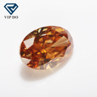 Moissanite champagne foncé taille ovale pierres précieuses en vrac VVS1 GRA prix de gros diamants Moissanite pour la fabrication de bijoux