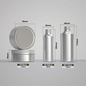 Envase de Aluminio Avanzado para Productos de Cuidado de la Piel, Botella Cosmética, Tarro de Crema Metálico, Recipiente Reciclable para Cuidado de la Piel, para Marcas de I+D - Product Image 2