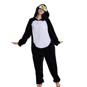 <span class=keywords><strong>Pijama</strong></span> Kigurumi de Animal para Mujer, Enterizo de Invierno con Capucha de Forro <span class=keywords><strong>Polar</strong></span>/Franela, Disfraz de Cosplay Familiar para Adultos al por Mayor - Product Image 4