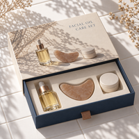 Boîte d'emballage vide de haute qualité pour produits de soin de la peau, style tiroir, avec logo personnalisé et emballage de marque