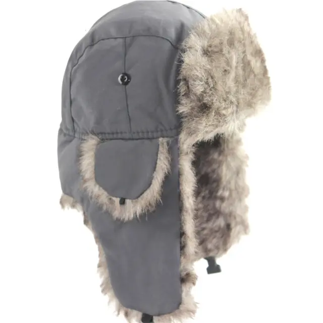 Q93 Russian Hat Bomber Soft Faux Fur Ear Flap Hat Cap Winter Ski Trooper Trapper Winter Hats