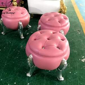 Tabouret <span class=keywords><strong>de</strong></span> <span class=keywords><strong>manucure</strong></span> <span class=keywords><strong>et</strong></span> pédicure, en forme <span class=keywords><strong>de</strong></span> citrouille, violet, petit tabouret élégant pour salon <span class=keywords><strong>de</strong></span> <span class=keywords><strong>manucure</strong></span>, 1 pièce - Product Image 2