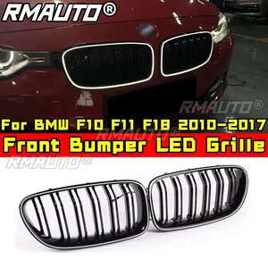 Grille avant LED pour BMW Série 5 F10 F11 F18 2010-2017, calandre de pare-chocs avant de course, grille LED de pare-chocs avant, accessoires de voiture - Product Image 3