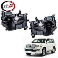 Ensemble de feux antibrouillard avant LED CZJF pour Toyota Land Cruiser 200 2016-2021, haute spécification, lentille transparente, remplacement direct