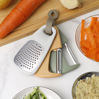 Ensemble de 3 éplucheurs à légumes multifonctionnels, râpe de cuisine, trancheuse julienne, lame en acier inoxydable, poignée antidérapante, gadgets de cuisine