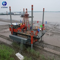 Plateforme flottante pour excavatrice, plateforme de travail aquatique modulaire pour la construction en zone fluviale et marécageuse