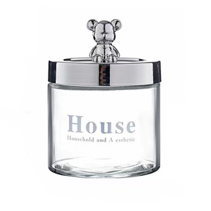 450mL Fabricante al por mayor Vidrio Almacenamiento de alimentos Tarro de vidrio Botella Cocina Recipiente de vidrio transparente para cereales y galletas Galleta - Product Image 6