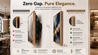 Écran d'affichage numérique commercial LED LCD ultra HD avec boîtier en bois à montage mural pour application en centre commercial intérieur
