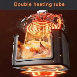 AOJA 7L gran oferta freidora de aire comercial para restaurantes Cuisinart <span class=keywords><strong>Cosori</strong></span> freidora de aire de vidrio horno tostador de convección freír de aire - Product Image 6