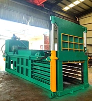 Presse à carton haute efficacité 100 tonnes Machine à compresser les dessins animés Machine à balles pour bouteilles en plastique Presse à balles pour canettes en aluminium