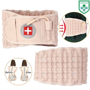 Cinturón de Soporte Lumbar Inflable HOPMED, Color Albaricoque, Talla Única, Dispositivo de Tracción Manual para el Cuidado de la Cintura - Product Image 2