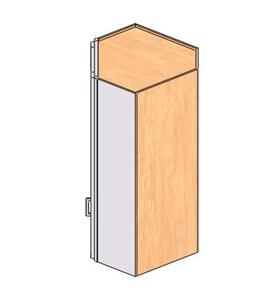 Armadietto da Parete Sunique 33x15x85cm, Finitura in Faggio, Design Minimalista, Organizzatore da Cucina Senza Foratura - Product Image 1