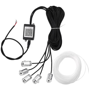LED RVB multicolore Bluetooth téléphone APP contrôle RGB voiture atmosphère lumière son actif EL fil néon bande lumineuse - Product Image 1