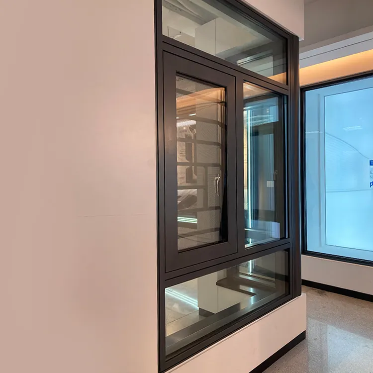 Многослойная изоляция, звукоизоляционная дешевая, 4 панели, алюминиевое раздвижное оконное стекло в Фошань