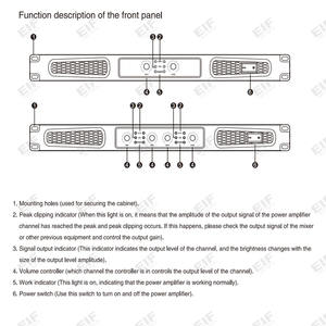 Amplificador de Potencia Digital Clase D AM26 Directo de Fábrica, 2600W@8Ohm 2800W@4Ohm, Amplificador de Audio OEM ODM - Product Image 5