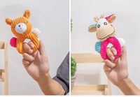Animal mignon forme ours vache lapin Durable grinçant interactif animaux en peluche jouet pour animaux de compagnie en peluche noël sexe mâcher chien jouets