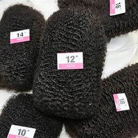 Qvr Cheveux Naturels Noirs Bruts 100% Humains pour Tressage Afro Crépu en Vrac 100g, Cheveux Humains 99j pour Tresses, Twists et Dreadlocks, Extensions Capillaires