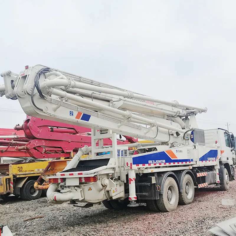 Engenharia da construção zoomlion 38m usado china caminhão da bomba de concreto