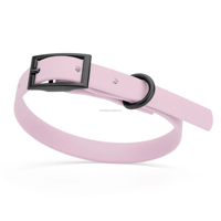 Collar para Perro de PVC y Poliéster, Clásico, Simple, Impermeable, con Hebilla de Liberación Rápida, Suave y Moderna, Talla Grande, Venta al Por Mayor Personalizada