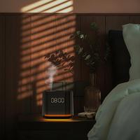 Diffuseur d'huiles essentielles SCENTA, nouvelle conception, horloge numérique, fonctionnement silencieux, charge USB, diffuseur de parfum, vente en gros OEM/ODM