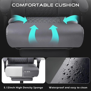 CA New Pu Leder Executive Büros tühle Home <span class=keywords><strong>Office</strong></span> <span class=keywords><strong>Massage</strong></span> Executive Stuhl mit Heizung und Fuß stütze 400lbs groß und groß - Product Image 6